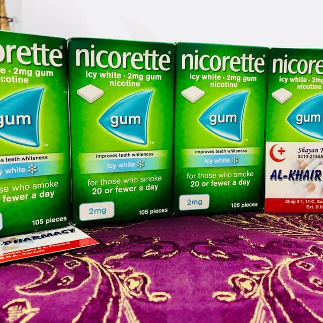 Nicorette Icy White 2mg Gum Nicotine - 105 Pieces