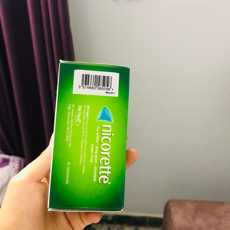 Nicorette Icy White 2mg Gum Nicotine - 105 Pieces